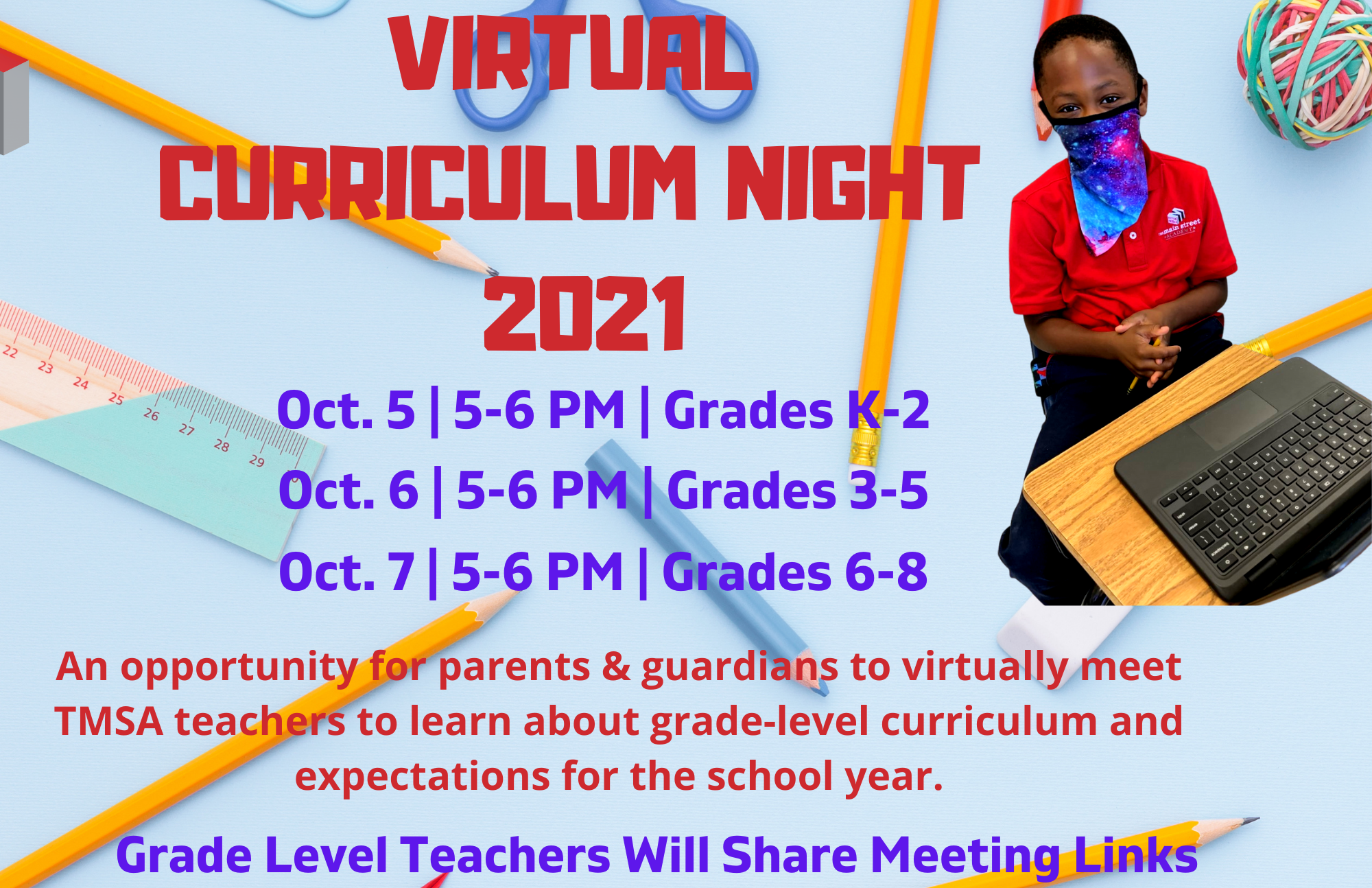 2021 Curriculum Night Flyer