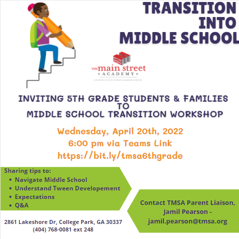2022 Middle School Transition