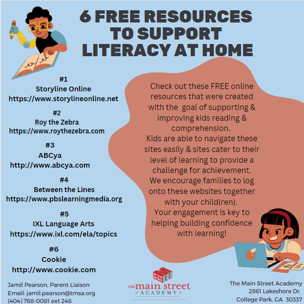 Parent Liaison Literacy Infographic